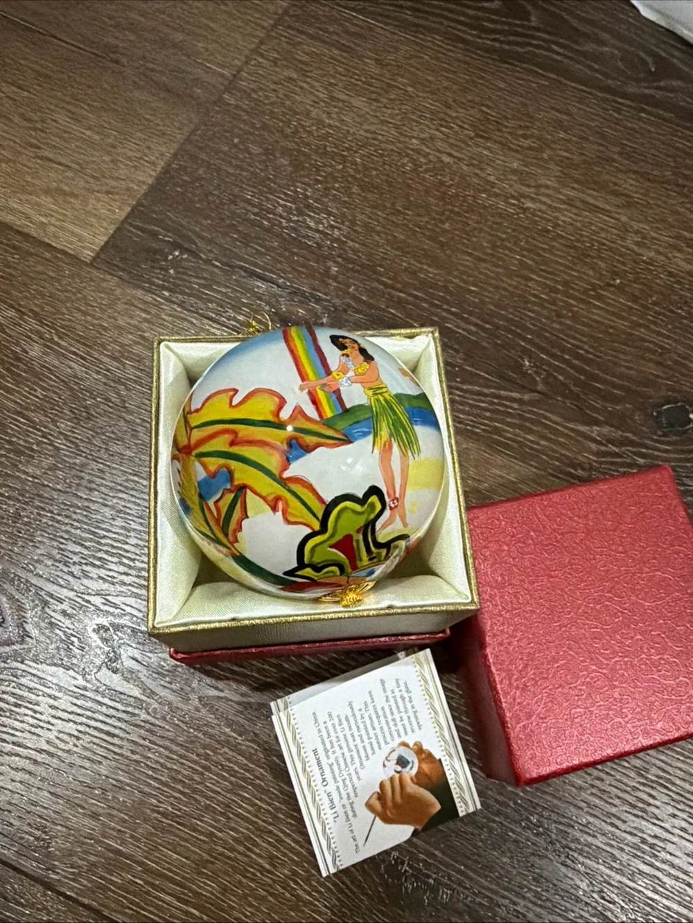 Pier 1 aloha Maui Christmas Ornament in Box